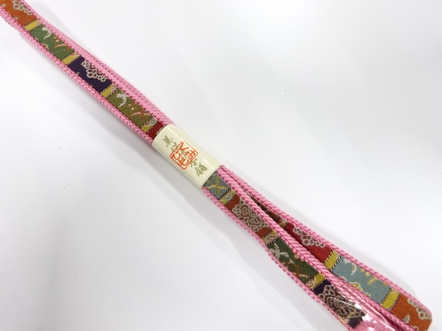 未使用品　正絹　手組帯締め